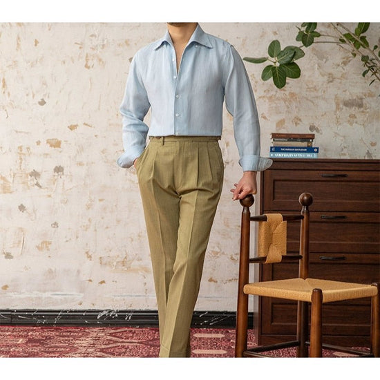 Italian old money fit summer shirt