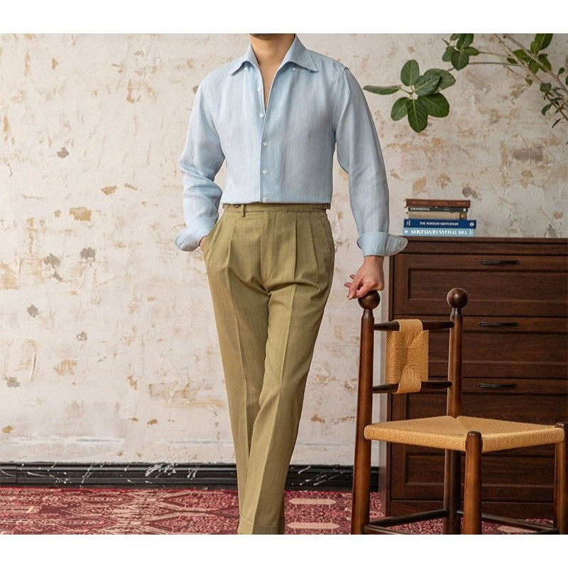 Italian old money fit summer shirt