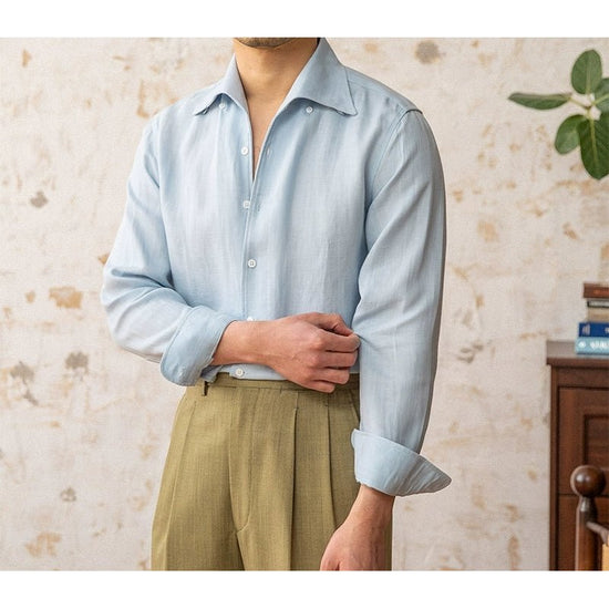 Italian old money fit summer shirt