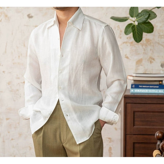 Italian old money fit summer shirt