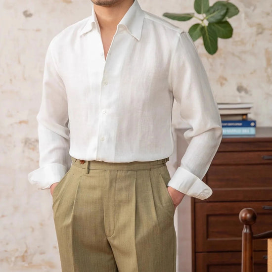 Italian old money fit summer shirt