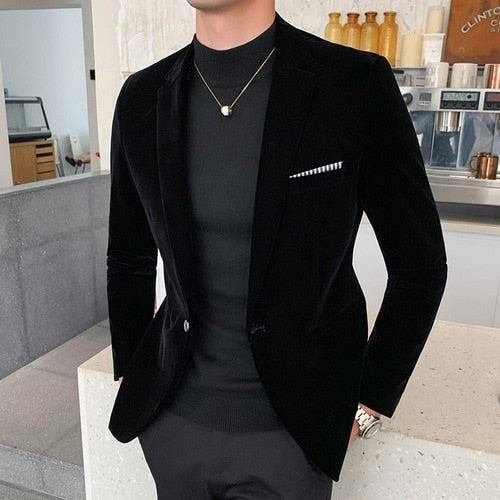 Italy Velvet Blazer