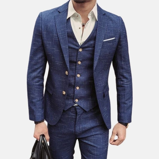 Jack Three-Piece Patterned Business Suit