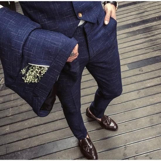 Jack Three-Piece Patterned Business Suit