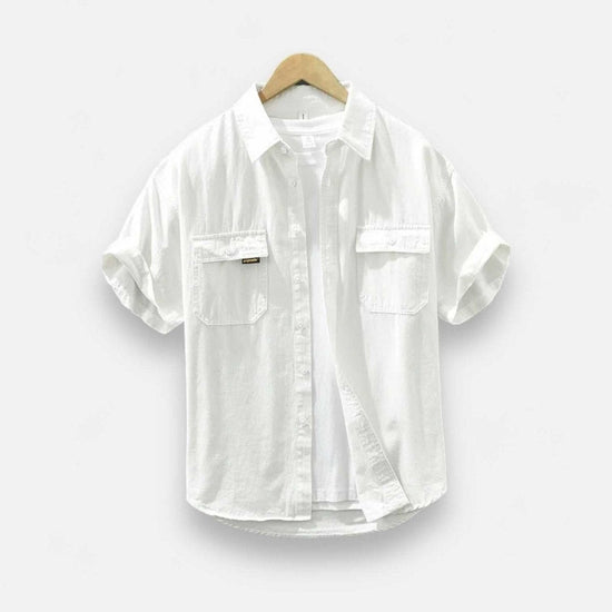 Japanese loose short sleeve summer shirt
