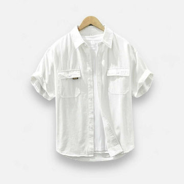 Japanese loose short sleeve summer shirt