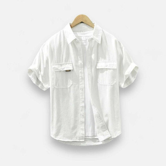 Japanese loose short sleeve summer shirt