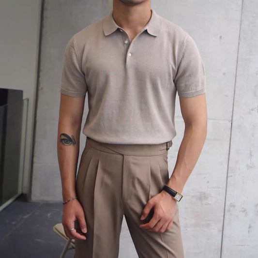 Knitted Cotton T-Shirt