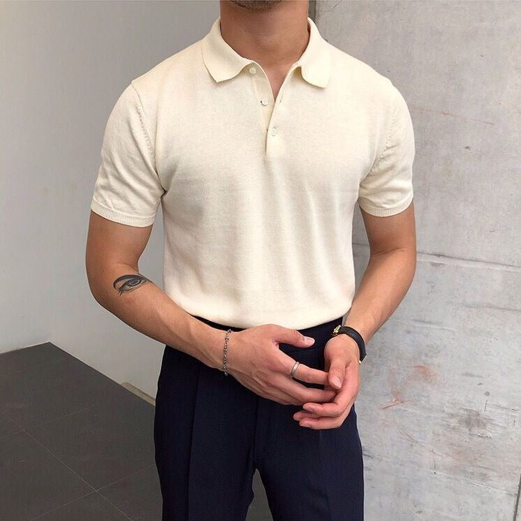 Knitted Cotton T-Shirt