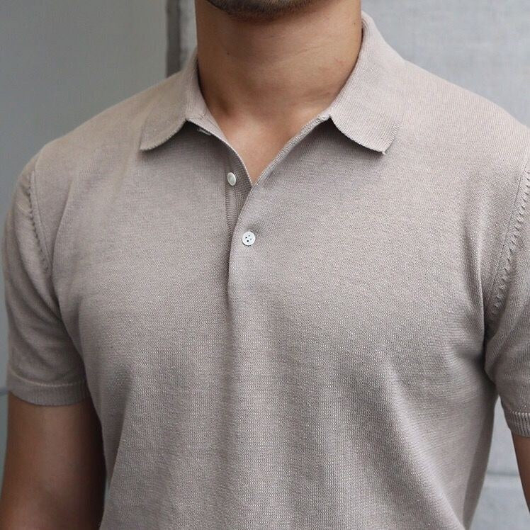 Knitted Cotton T-Shirt