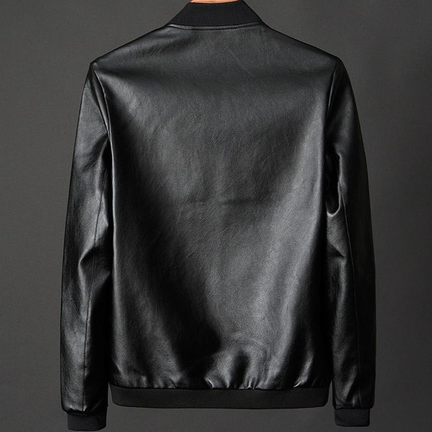 Leather Baseball Jacket