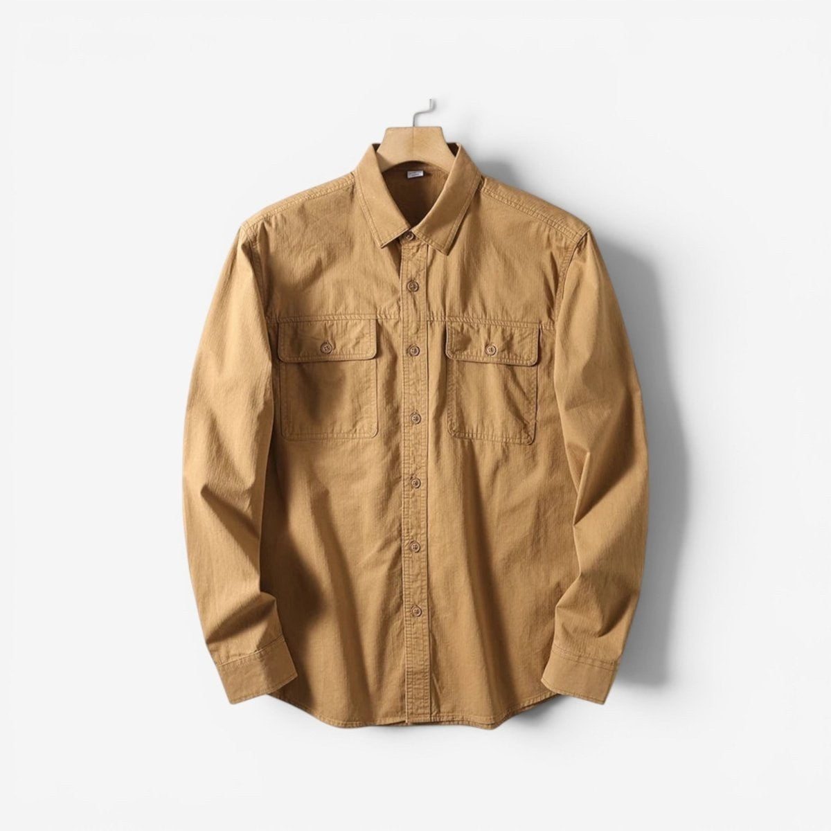 Leo 100% cotton retro utility shirt