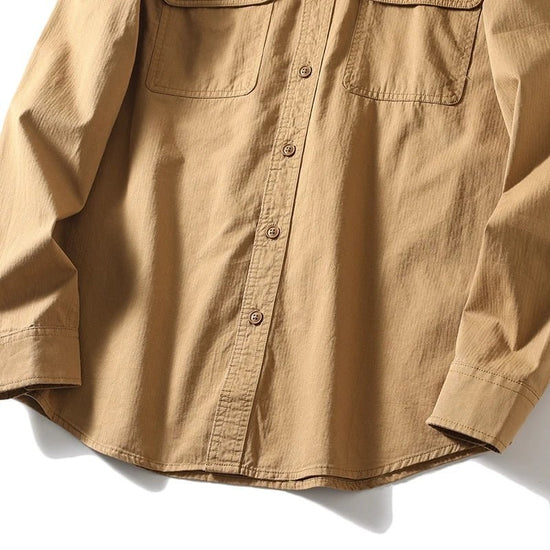 Leo 100% cotton retro utility shirt
