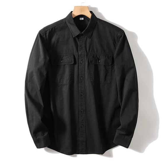 Leo 100% cotton retro utility shirt