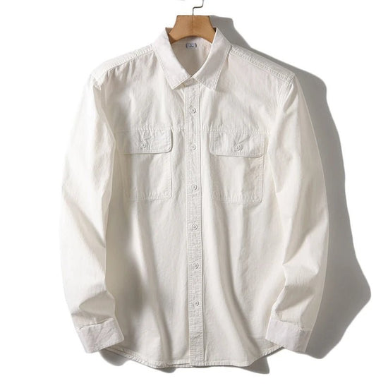 Leo 100% cotton retro utility shirt