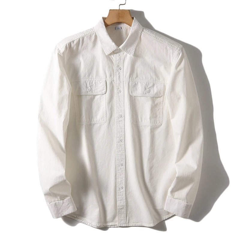 Leo 100% cotton retro utility shirt