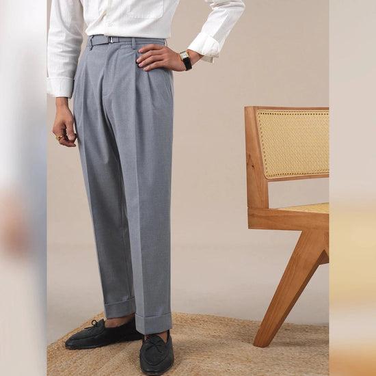 Leo business trousers with full leg