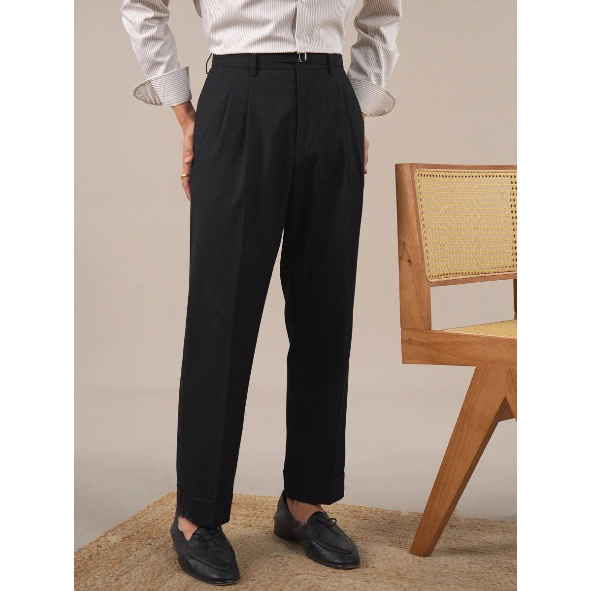 Leo business trousers with full leg