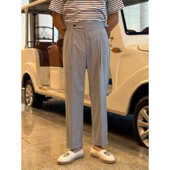 Leo elegant business gray trousers