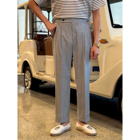 Leo elegant business gray trousers
