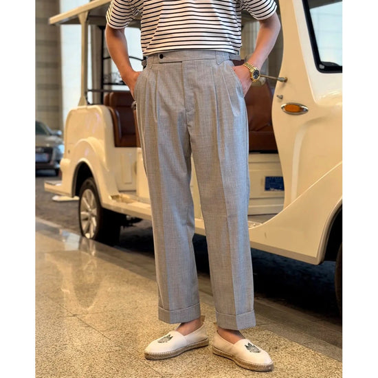 Leo elegant business gray trousers