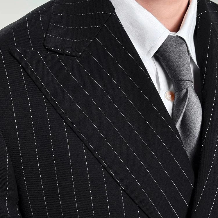 Leo grooms elegant suit