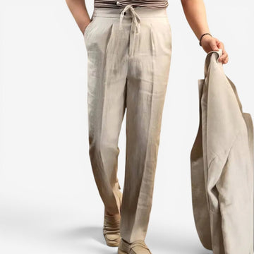 Leo italian-style linen pants for elegant dress