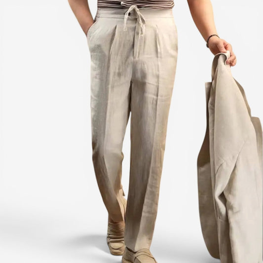 Leo italian-style linen pants for elegant dress