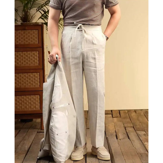 Leo italian-style linen pants for elegant dress