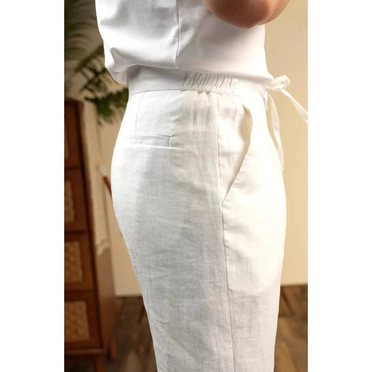 Leo italian-style linen pants for elegant dress