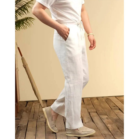 Leo italian-style linen pants for elegant dress