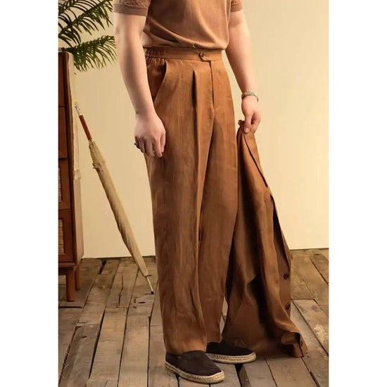 Leo italian-style linen pants for elegant dress