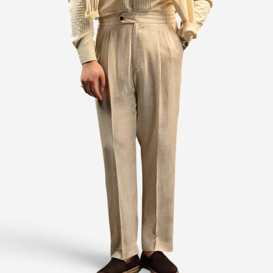 Leo linen beige pants