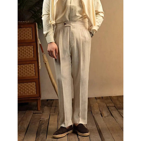 Leo linen beige pants