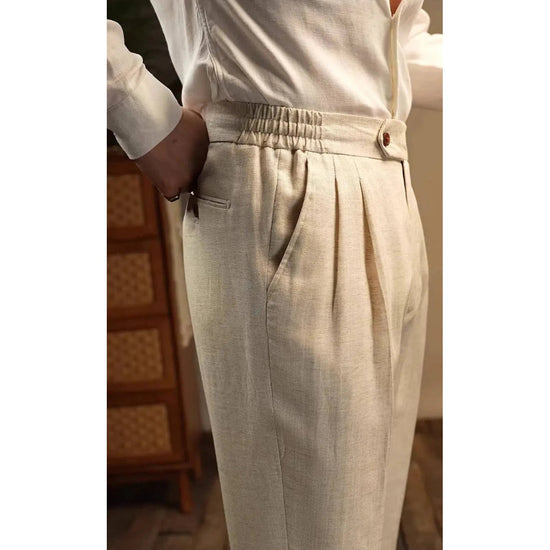 Leo linen beige pants