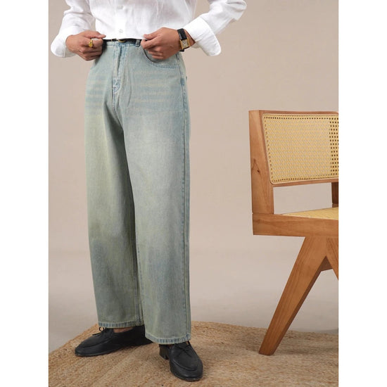 Leo loose wide-leg high-waisted trousers