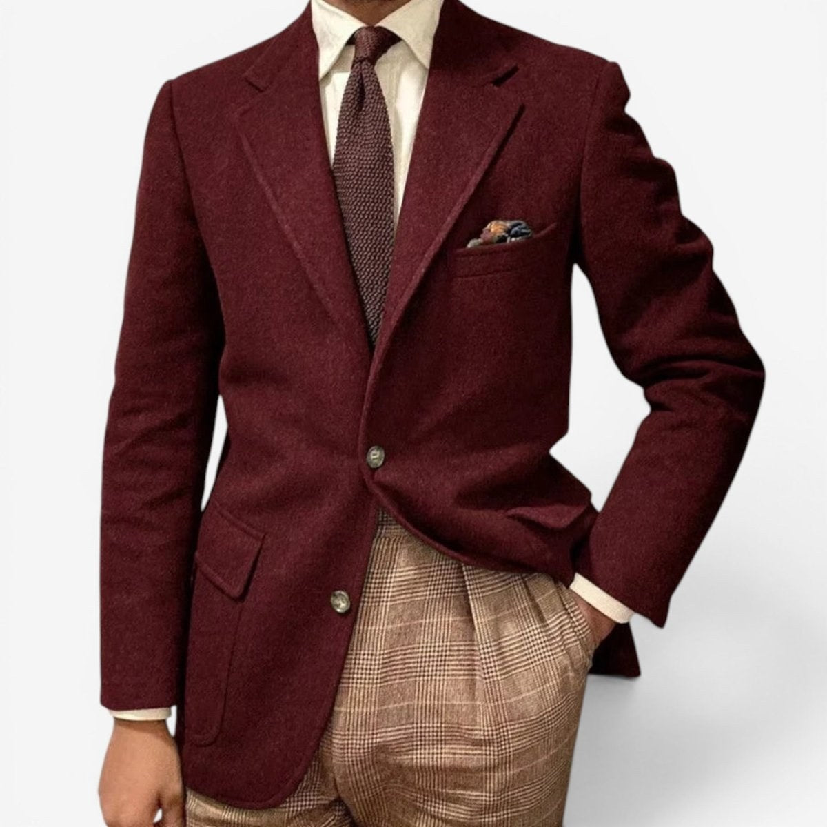 Leo slim fit elegant suit blazer