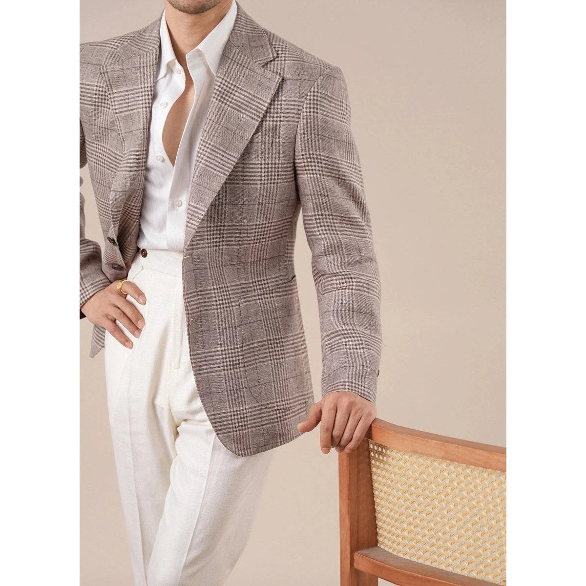 Leo spring italian-style prince suit