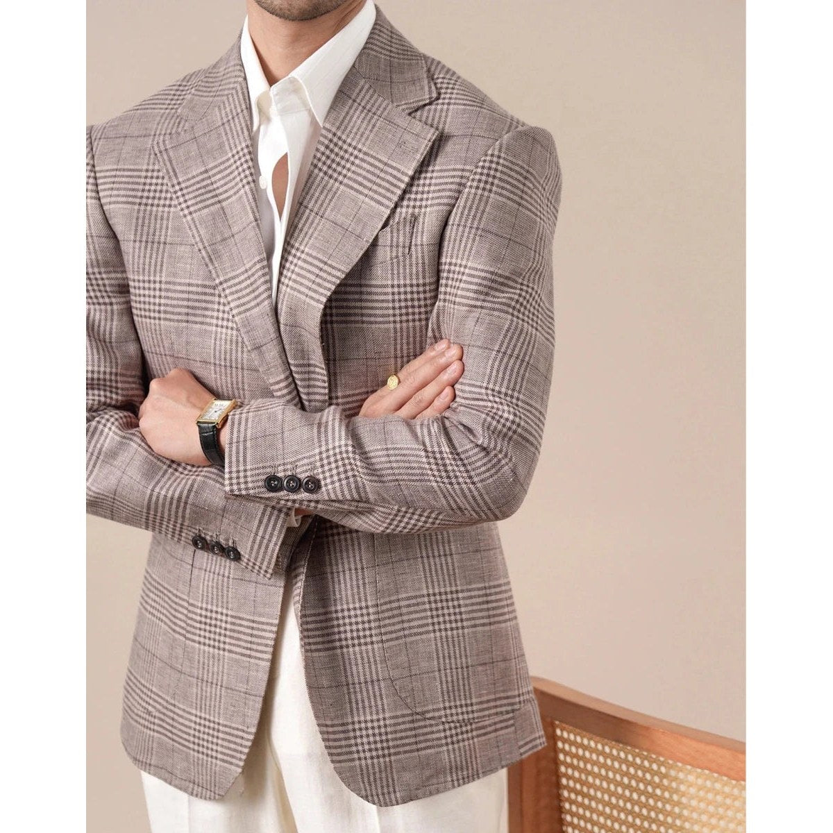 Leo spring italian-style prince suit
