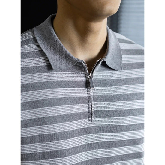Leo spring knitted polo shirt
