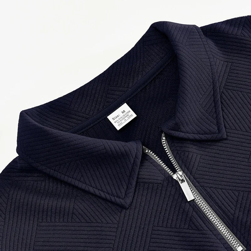 Leo spring sweater with zip