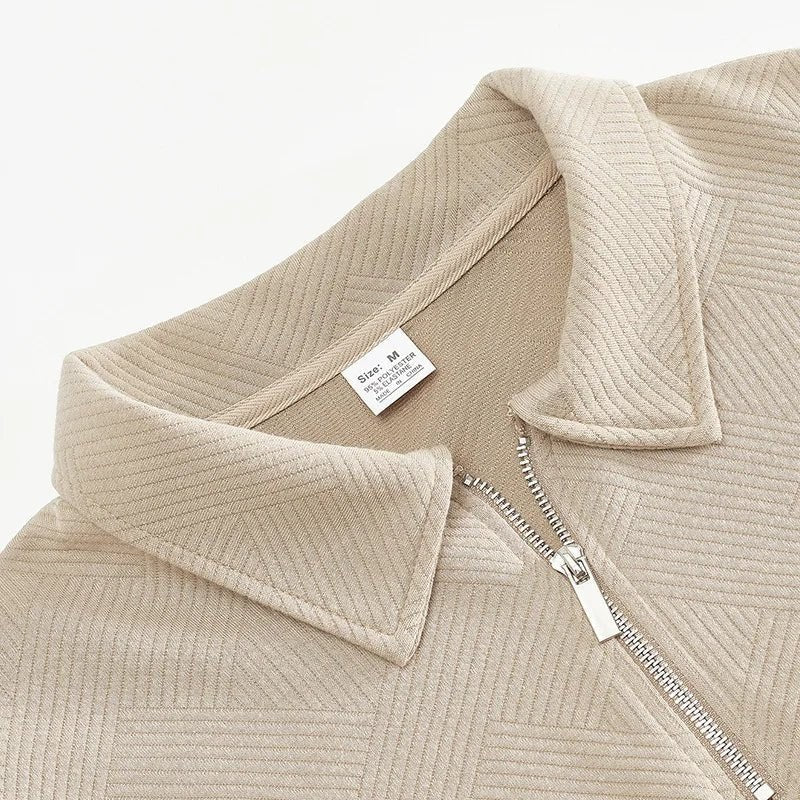 Leo spring sweater with zip