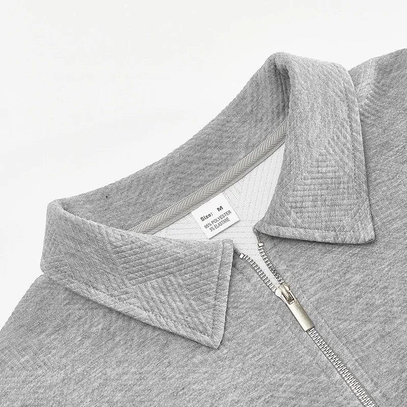 Leo spring sweater with zip