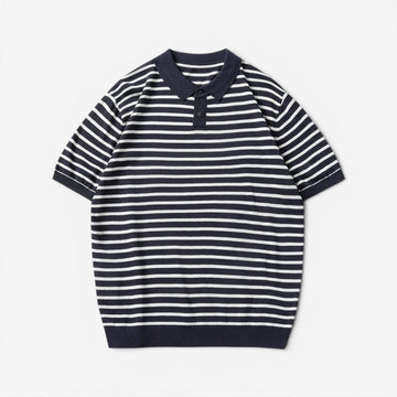 Leo summer striped polo shirt