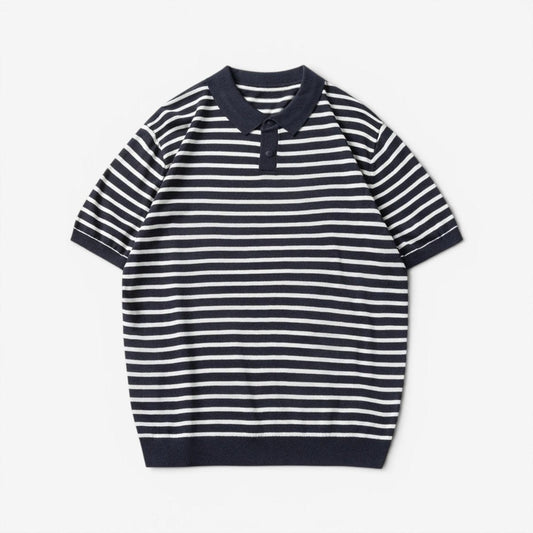 Leo summer striped polo shirt