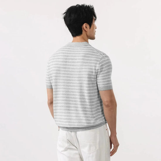 Leo summer striped polo shirt
