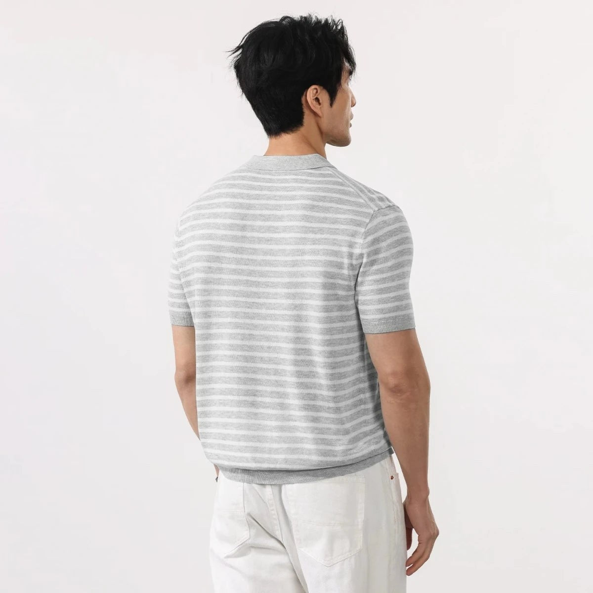 Leo summer striped polo shirt