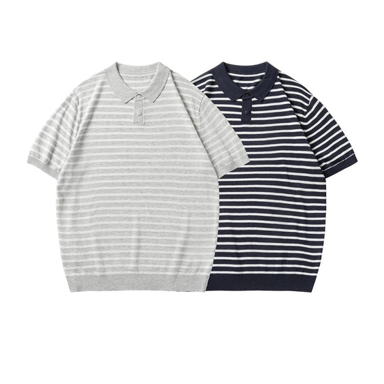 Leo summer striped polo shirt