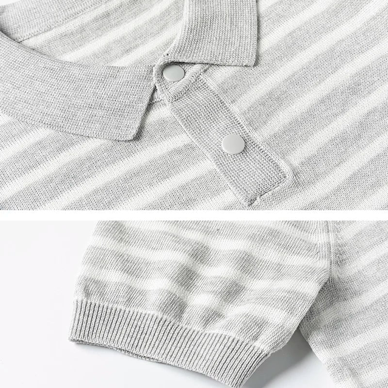 Leo summer striped polo shirt