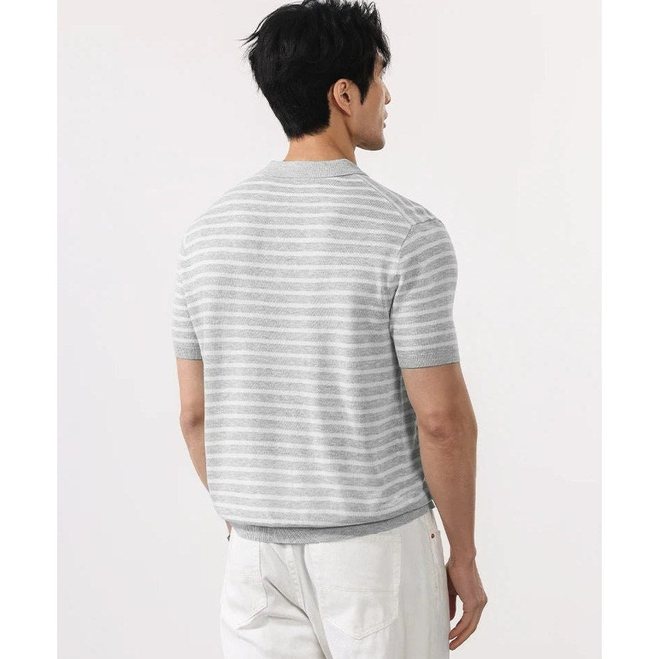 Leo summer striped polo shirt